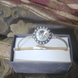 Luca + Danni Silver Bracelet with Hugh Swarsoski Stone Tagged Boxed